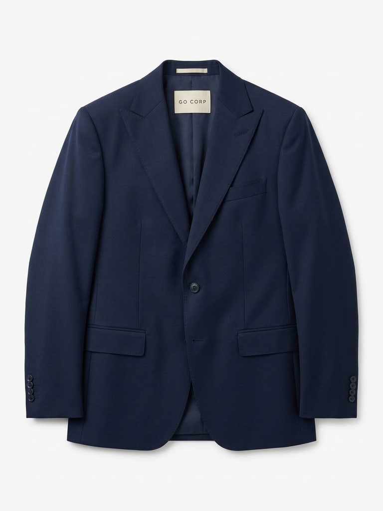 Blazer Un Botón Solapa Pico