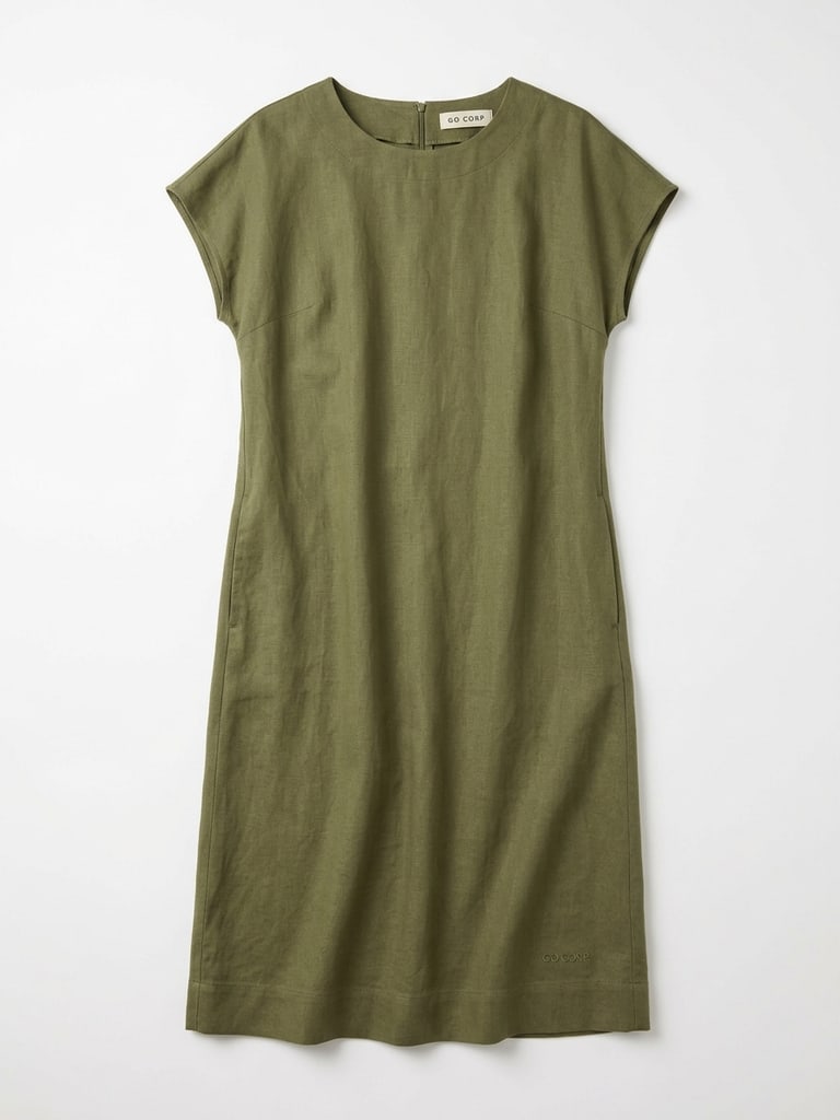 Vestido Lino Recto